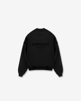 Cozy Touch Cozy Appeal Represent Owners Club Flocked Sweater - Black