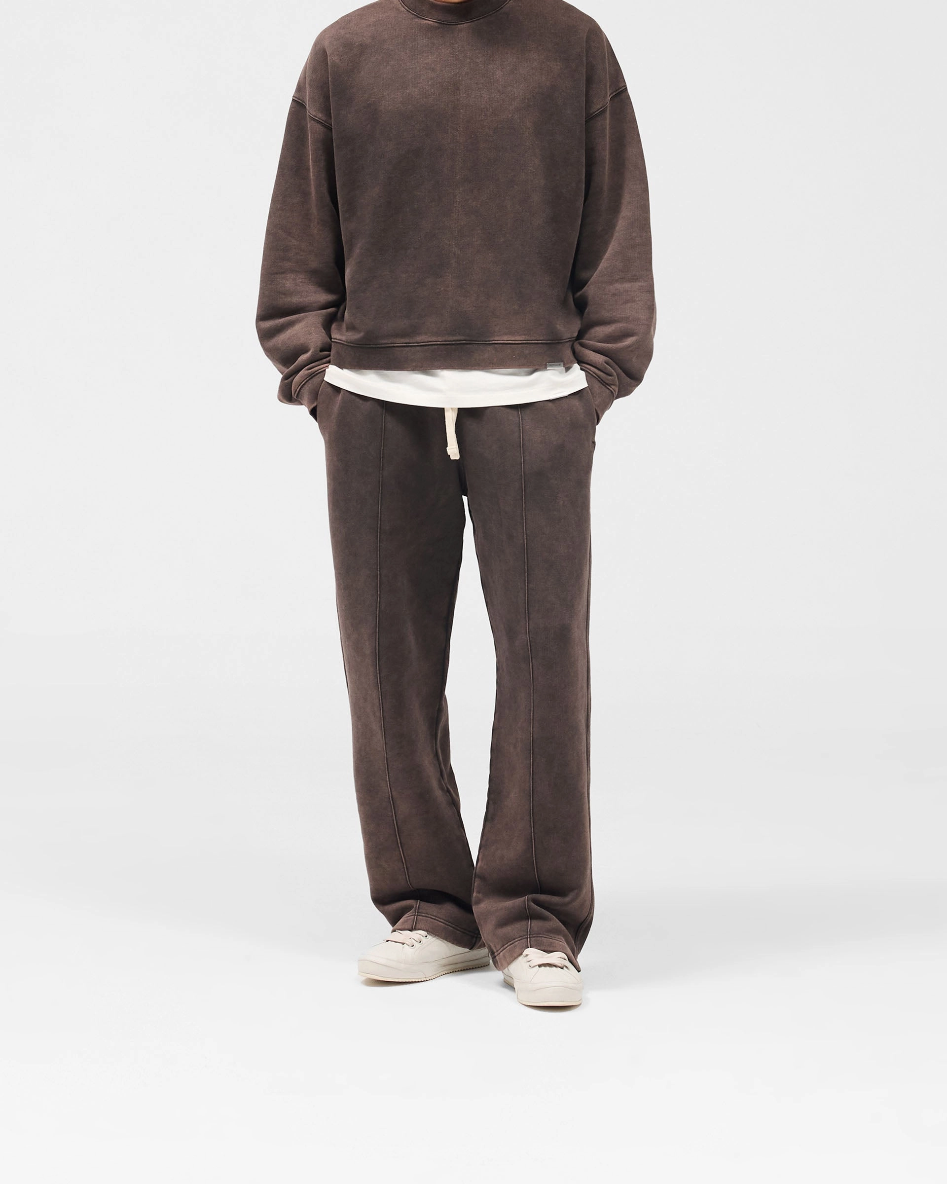 Body Aligned Initial Sweatpants - Coffee