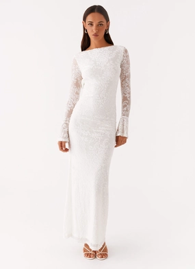 Smart Look Clean Tone Thriving Maxi Dress - White