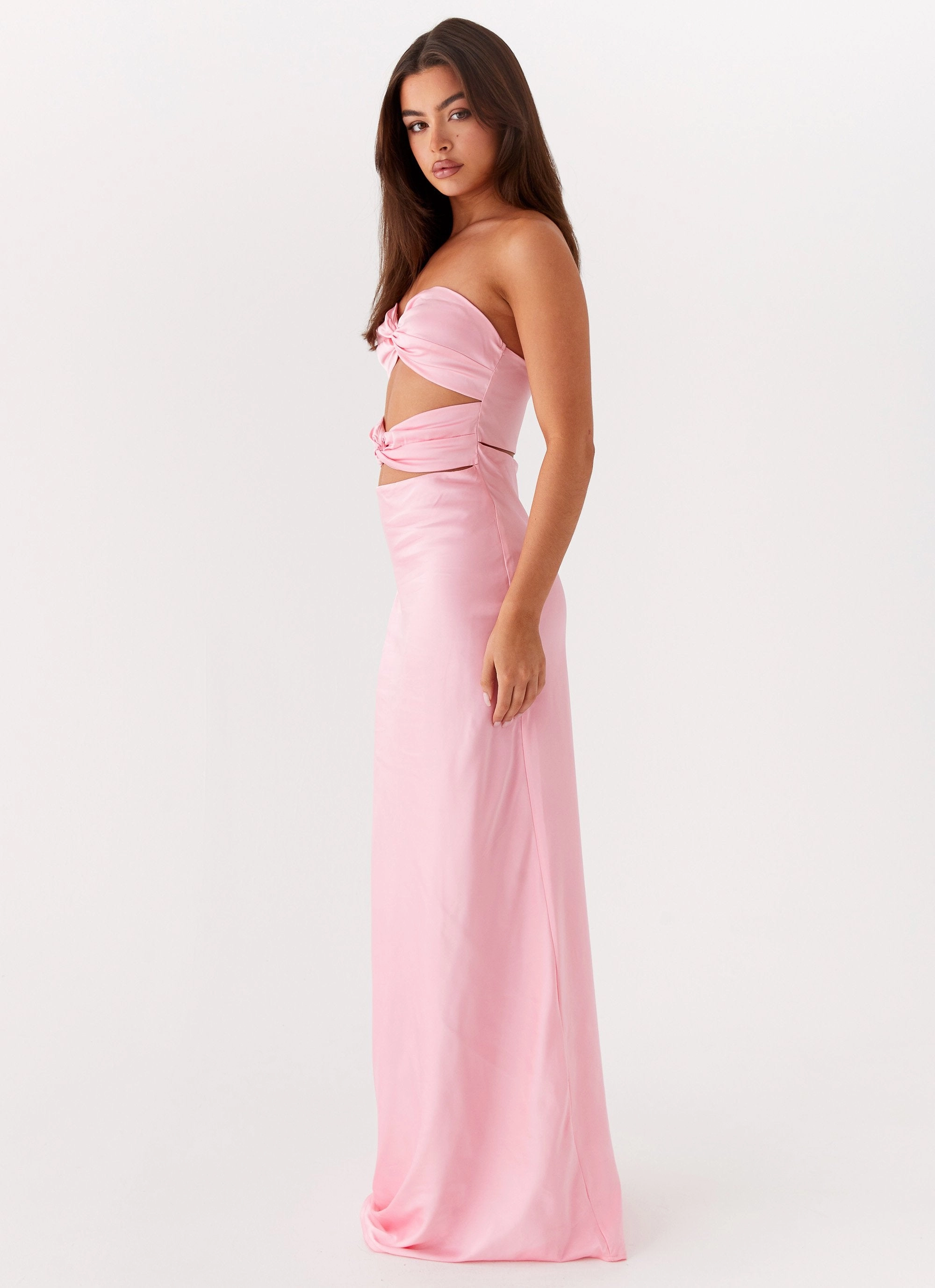 Tianna Strapless Maxi Dress - Pink Elegant formal piece