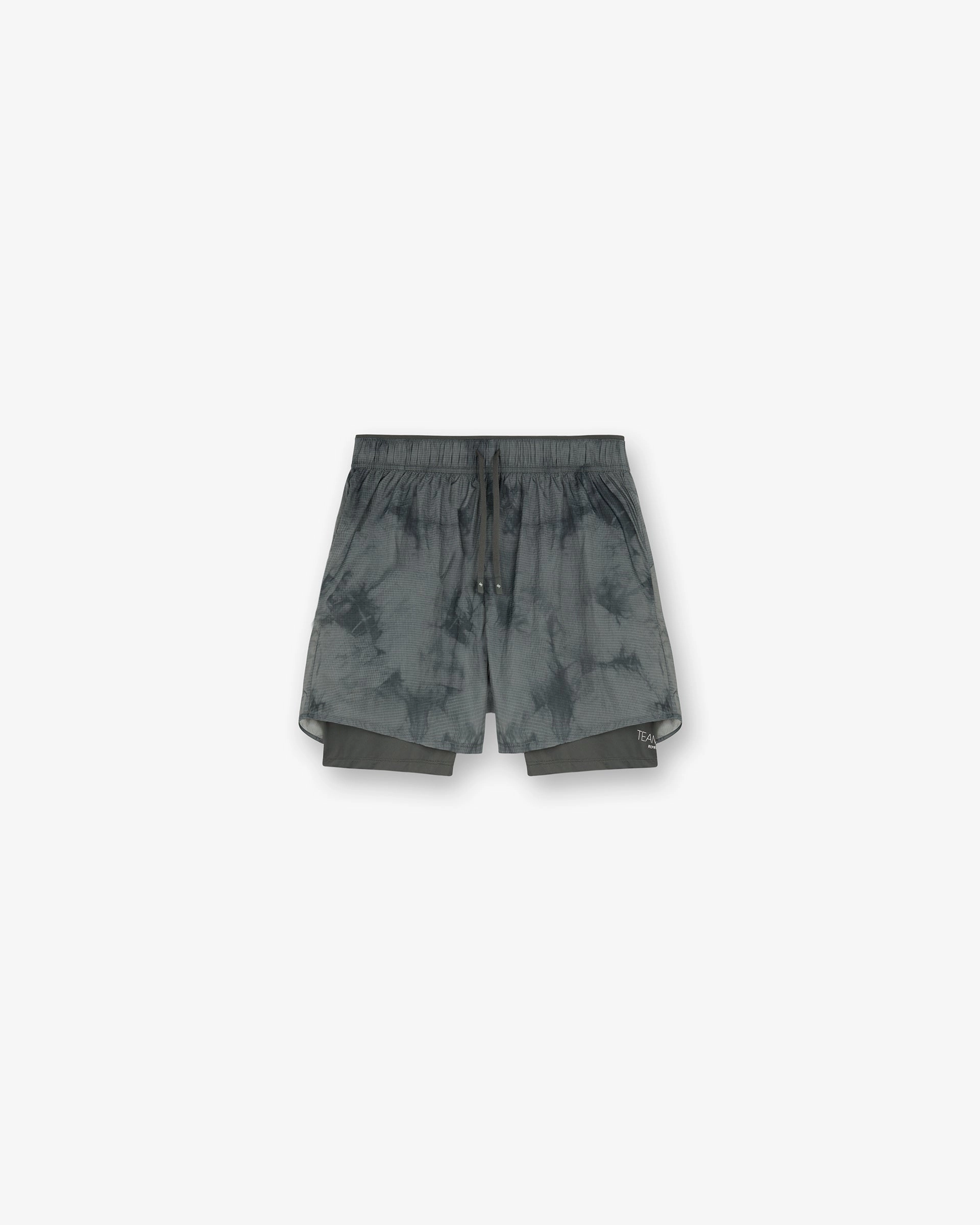 ReflectiveAccents 247 Distance 2-In-1 Short Printed - Dark Green