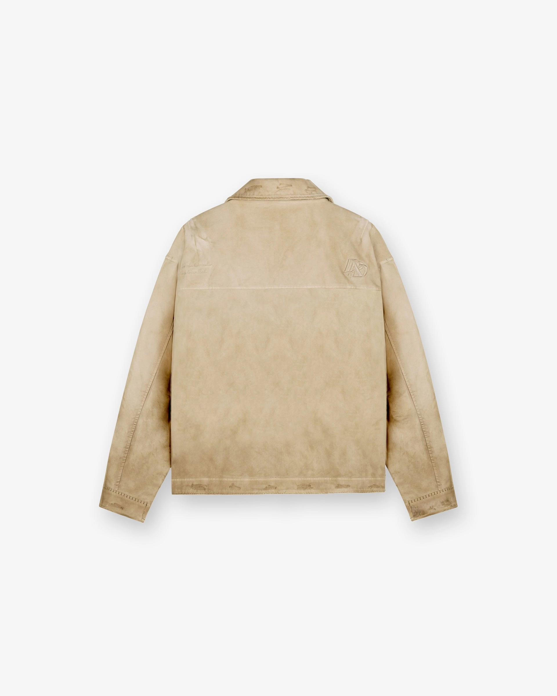 Represent X Duke   Dexter Multi Patch Carpenter Jacket - Sand Convertible Collar Design Non Restrictive Fit