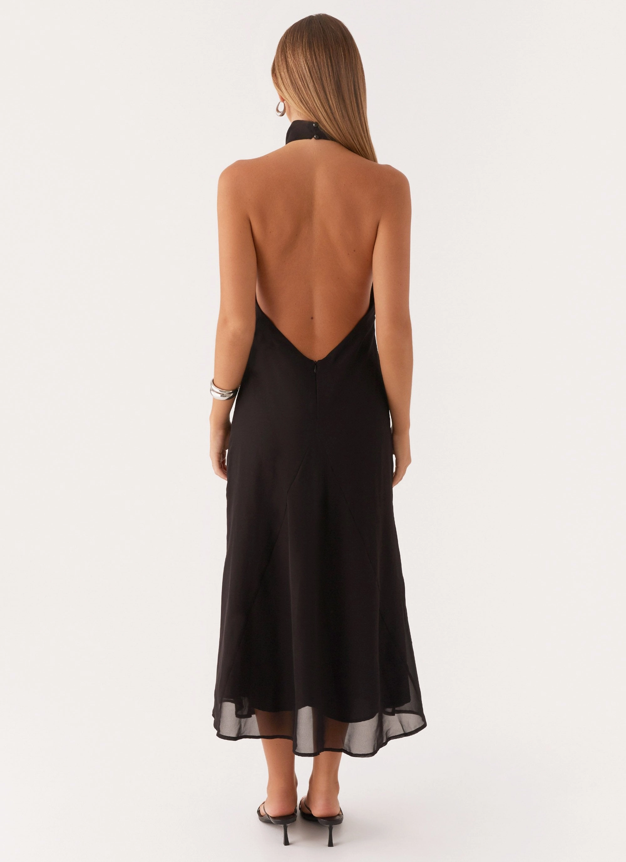 Emmalyn Midi Dress - Black Dry-Clean-Only SmoothEdgeFinish