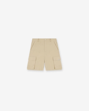 Baggy Cotton Cargo Short - Sandstone Sporty Fit
