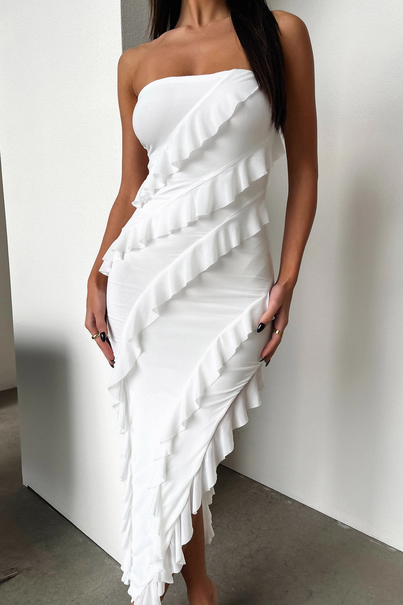 Flowing Layers Vibe Choice Amayla Maxi Dress - White