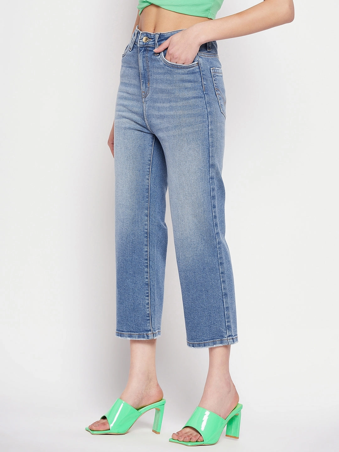 Loose Outdoor Adventure Work Meeting Season Ready Madame Blue Denim