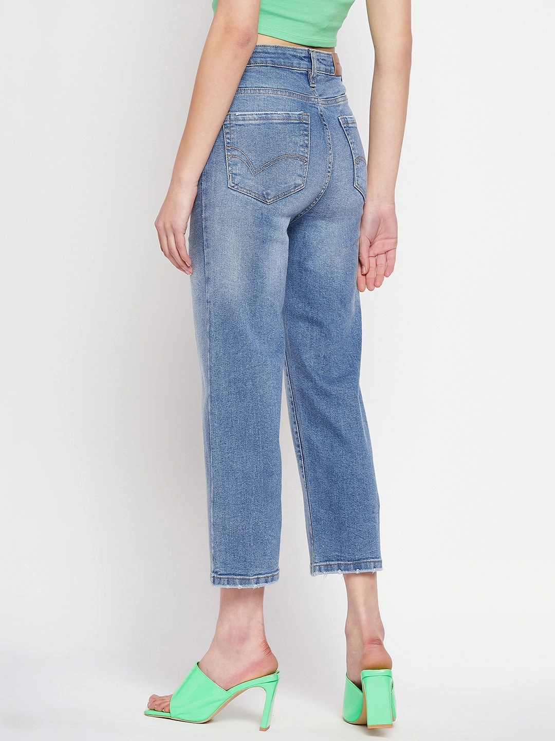 Winter Fashion Madame Blue Denim
