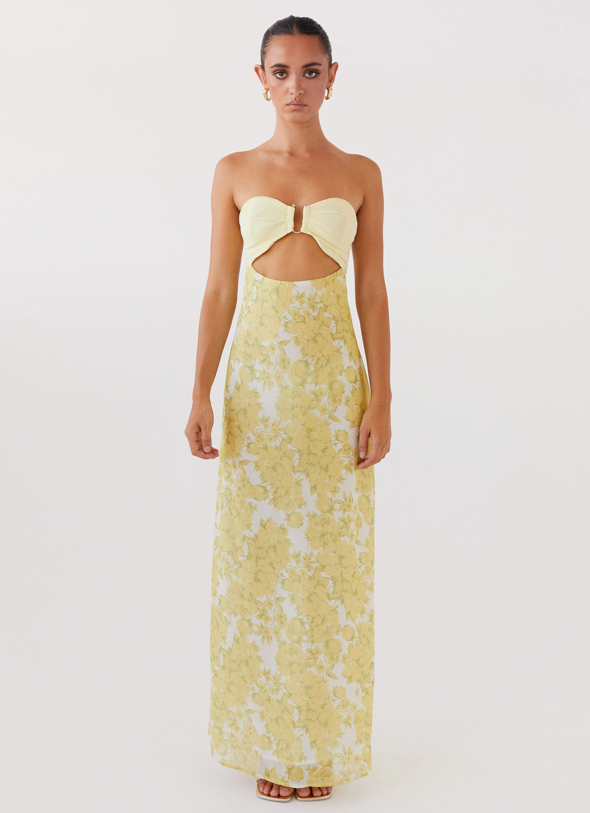 Tropicana Maxi Dress - Daffodil Golden Scene Work Flex