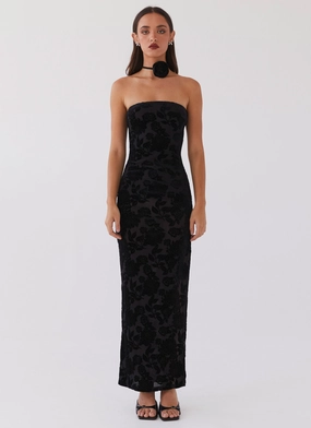 Trouble Love Maxi Dress - Black Evening Tone Effortless weekend dress