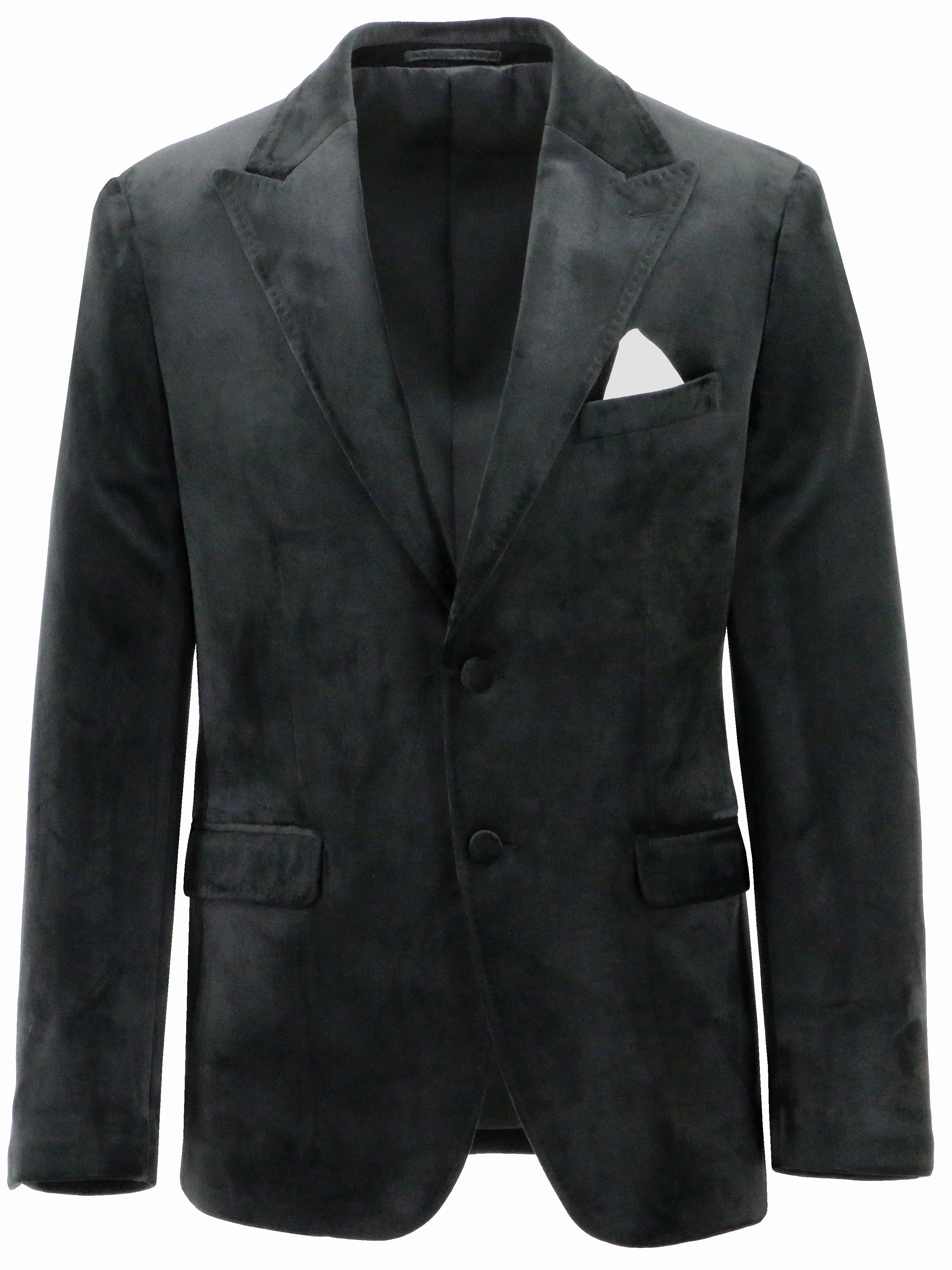 Collapsible Packable Design Turin Black Velvet Sports Jacket