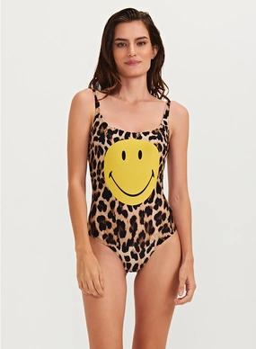 U Neck One Piece Matte Texture