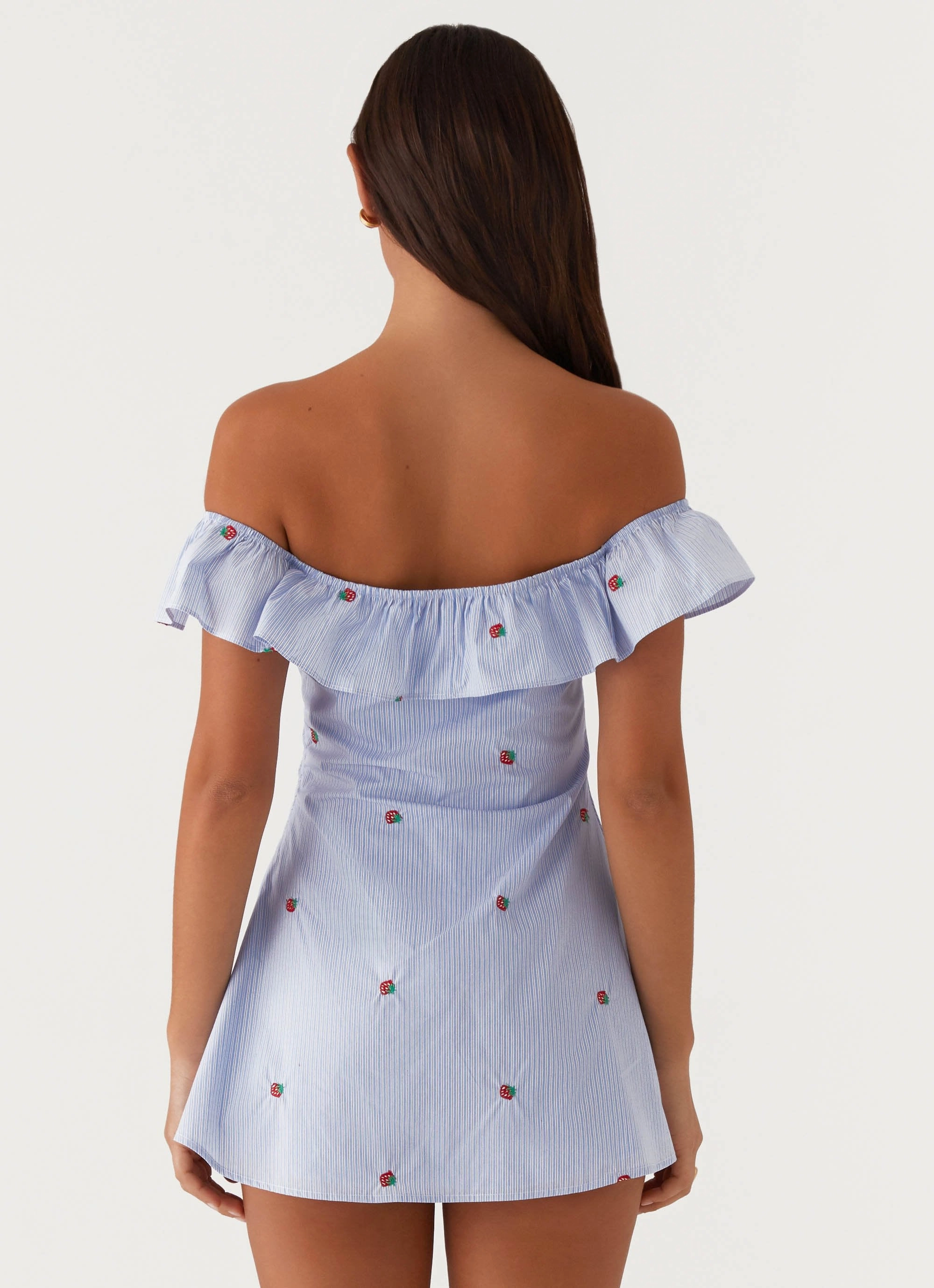 Cozy Wearable Texas Sun Linen Mini Dress - Blue