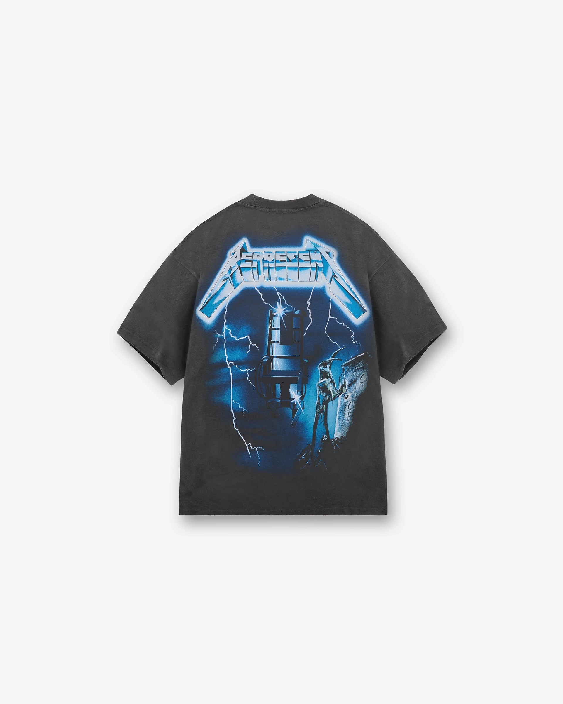 Represent X Metallica Ride The Lightning T-Shirt - Vintage Grey Simple and Comfortable