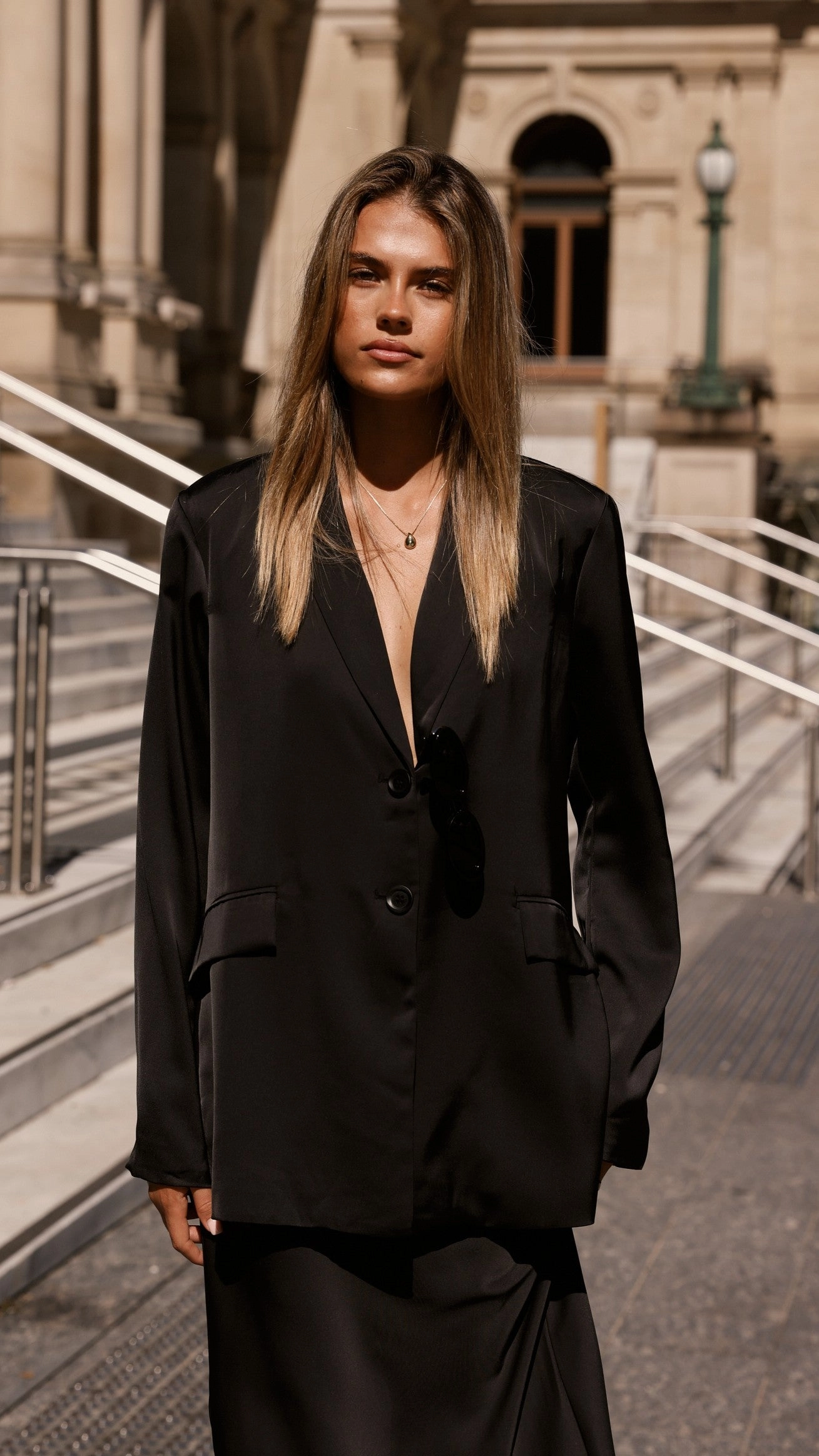 Verity Blazer - Black Belted Style Casual Staple