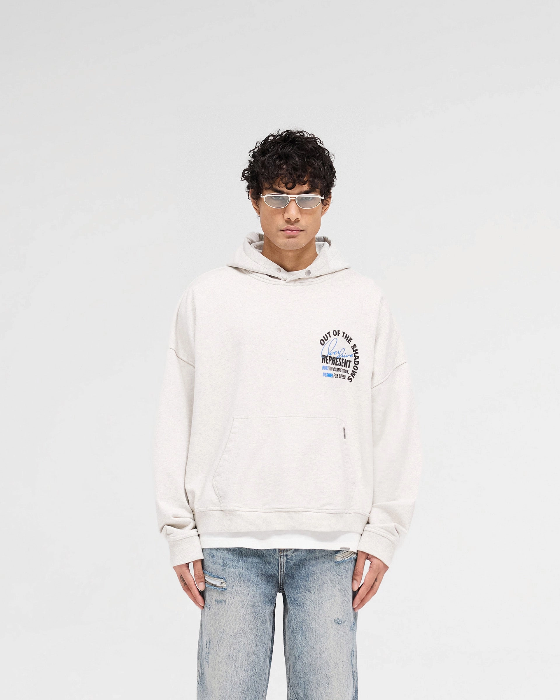 Quick Fit Wear Out Of The Shadows Hoodie - Cream Marl