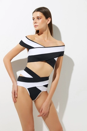 Comfort waistband Lucette Double B&W