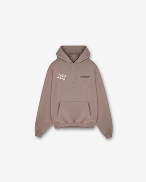 247 Future Terrains Oversized Hoodie - Umber Asian style Soft Texture