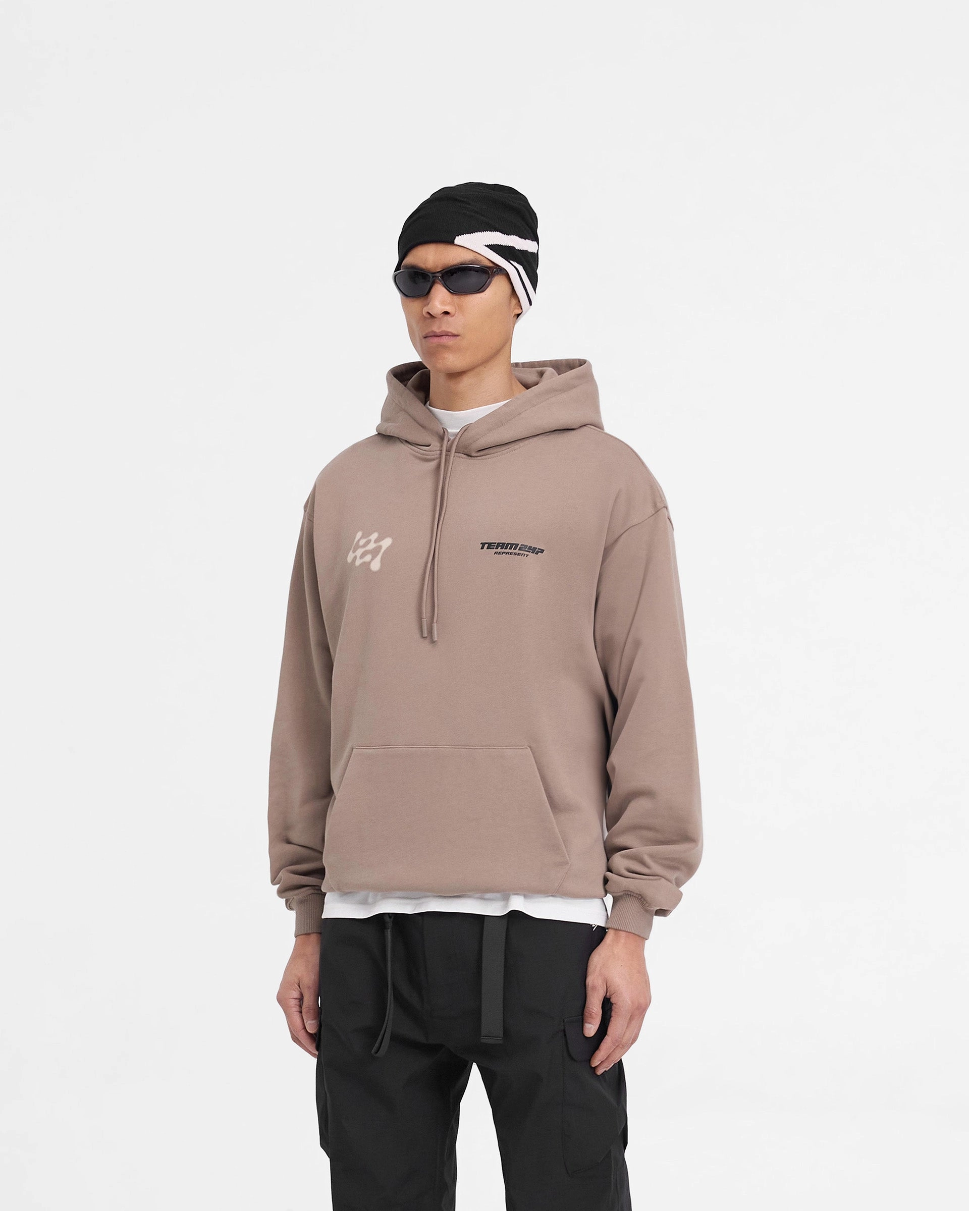 Stretch waistband 247 Future Terrains Oversized Hoodie - Umber