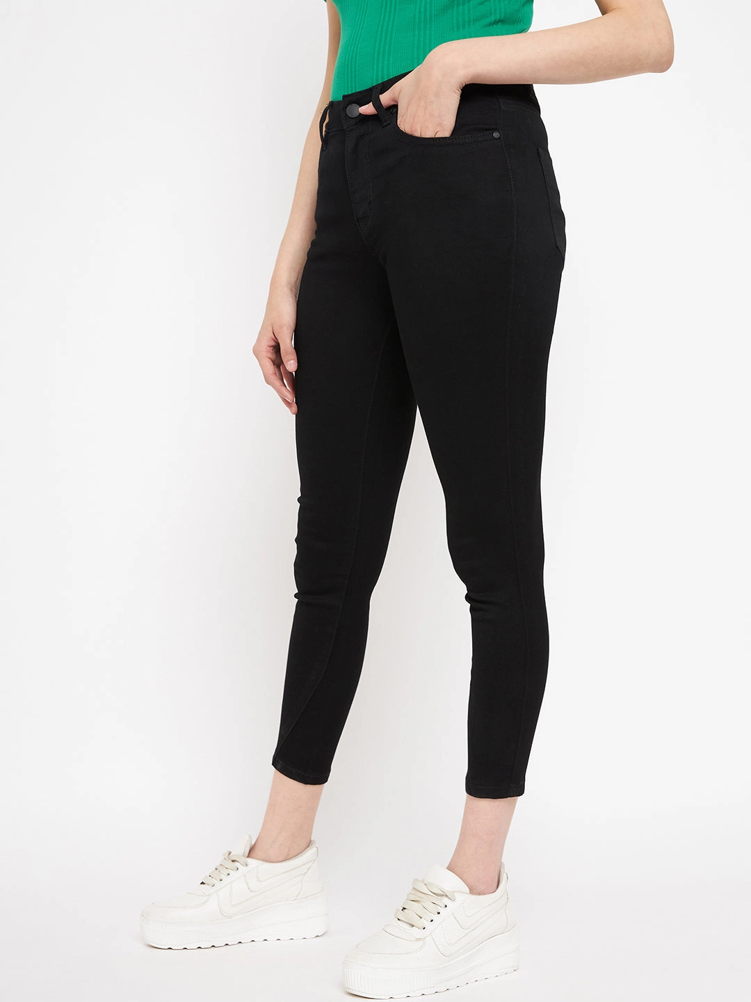 Madame Solid Black Denim Neutral palette Morning Stroll Stretch