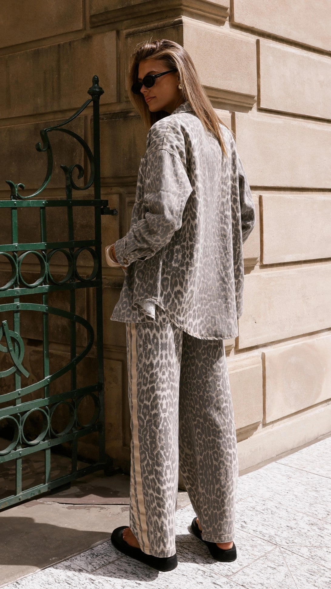 No Wrinkle Vox Jacket - Leopard Print