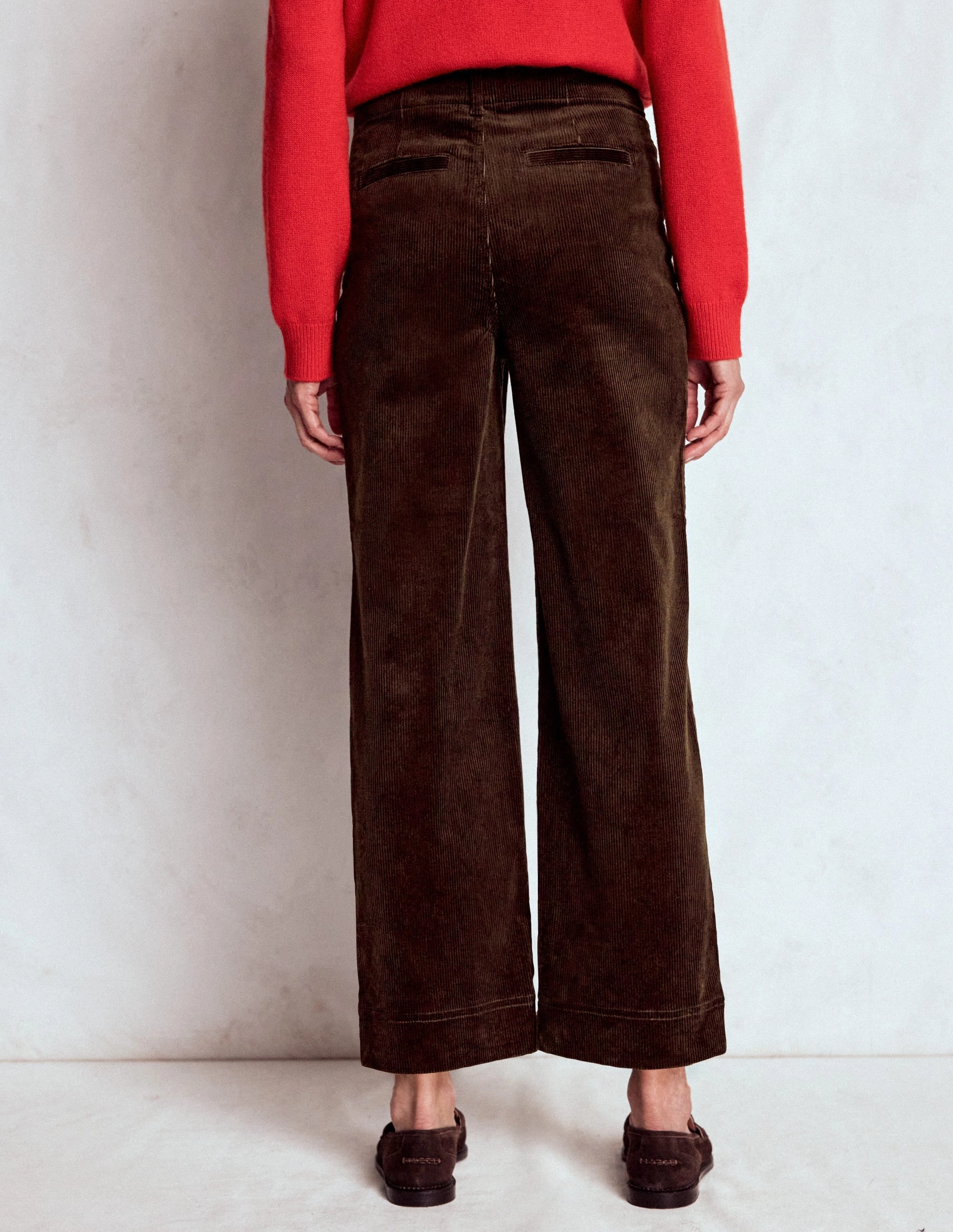 Chill Wear Fitted Design Primrose Cord Trousers-Espresso