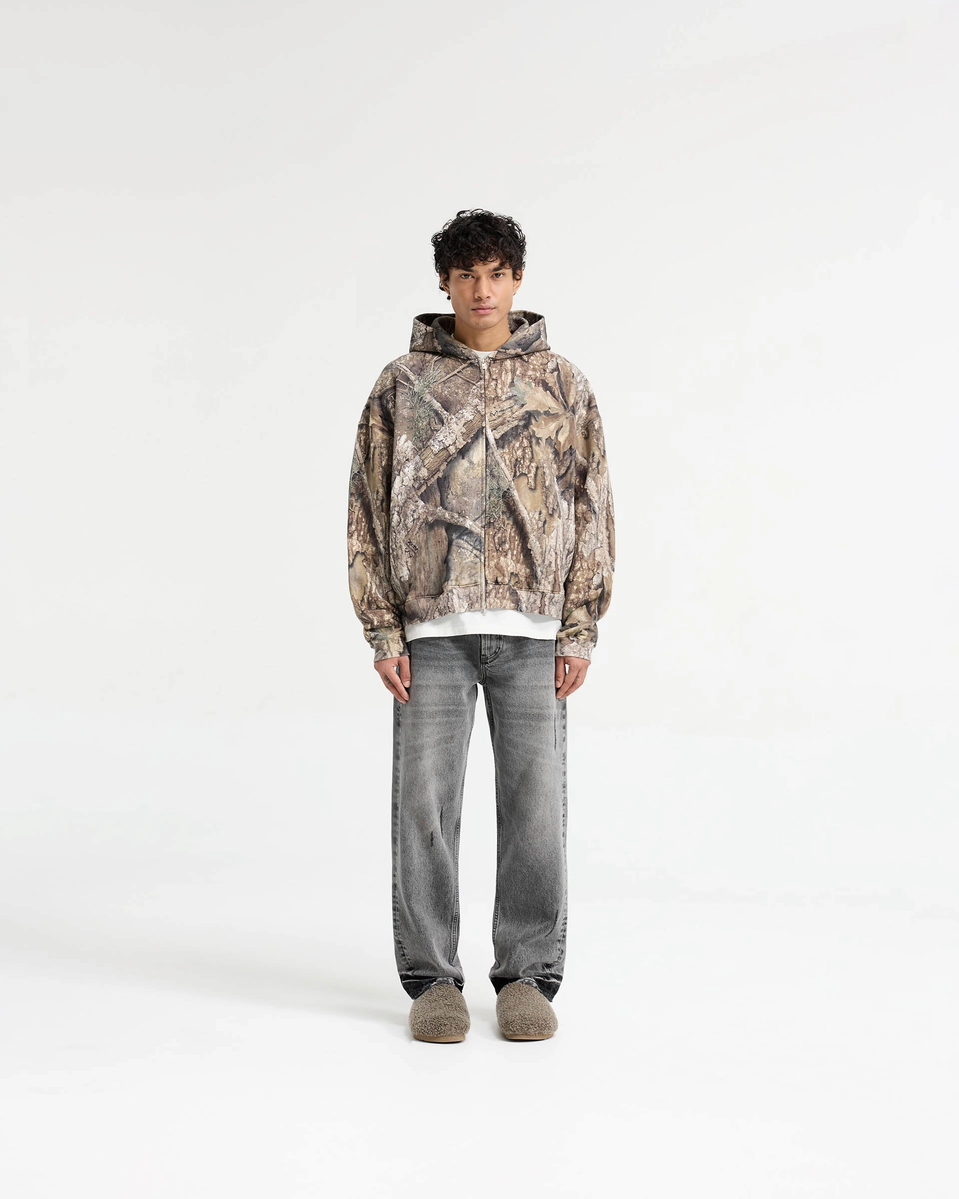 Realtree? Zip Up Camo Boxy Hoodie - Camo Daily Apparel