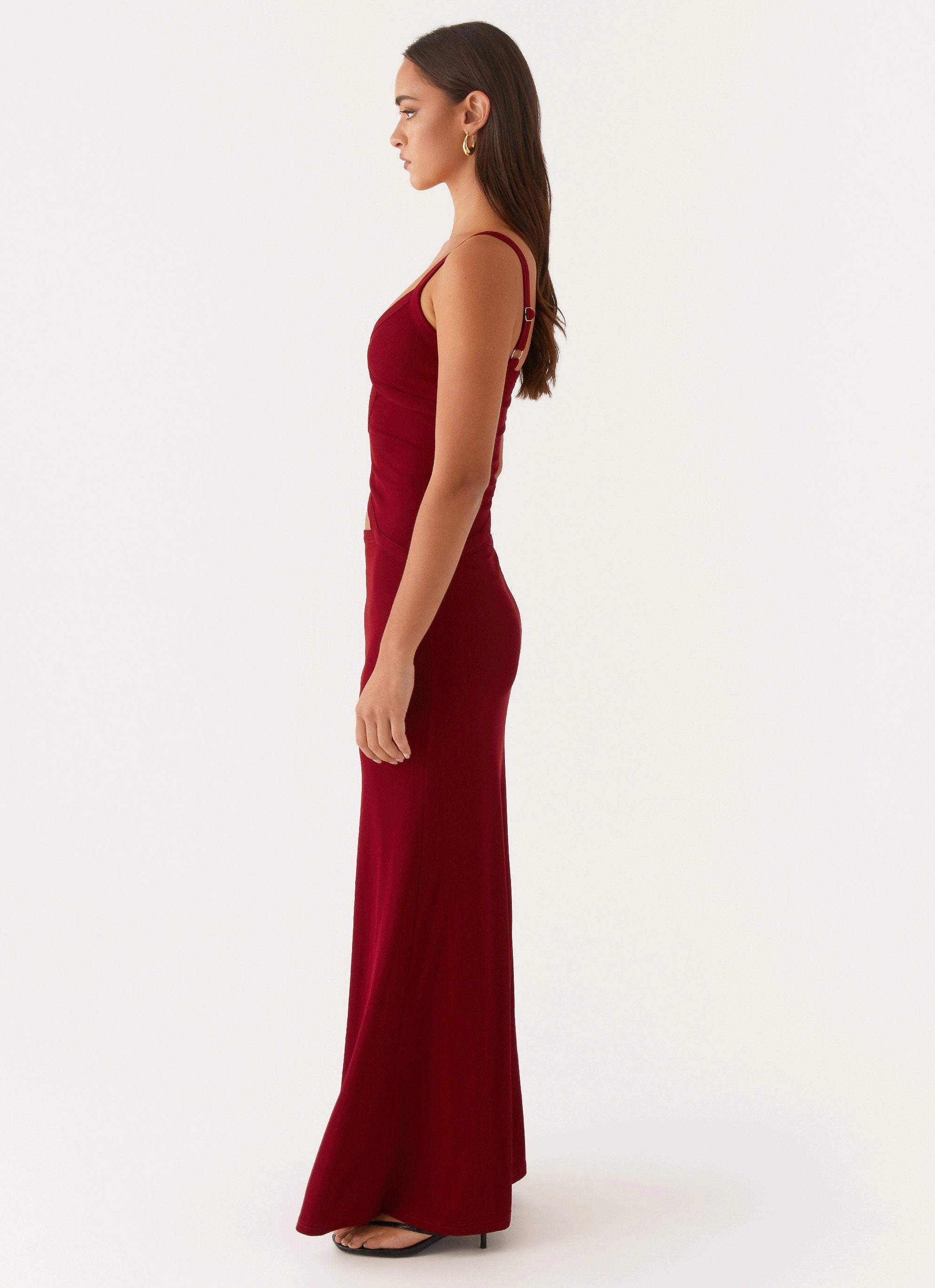 Jocelyn Maxi Dress - Maroon Relaxed day dress Trend Appeal