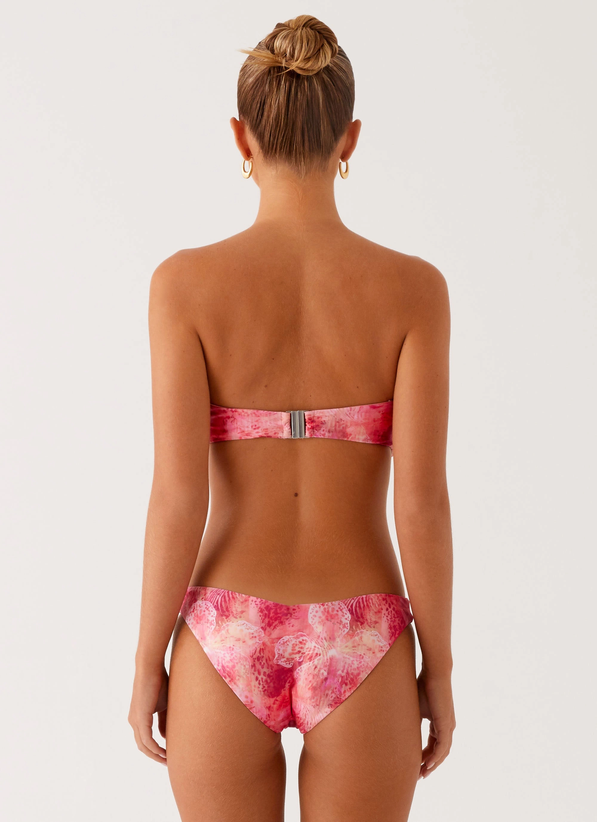 Delta Bandeau Bikini Top - Flamingo Fling Sunny Beach Double Layered Front