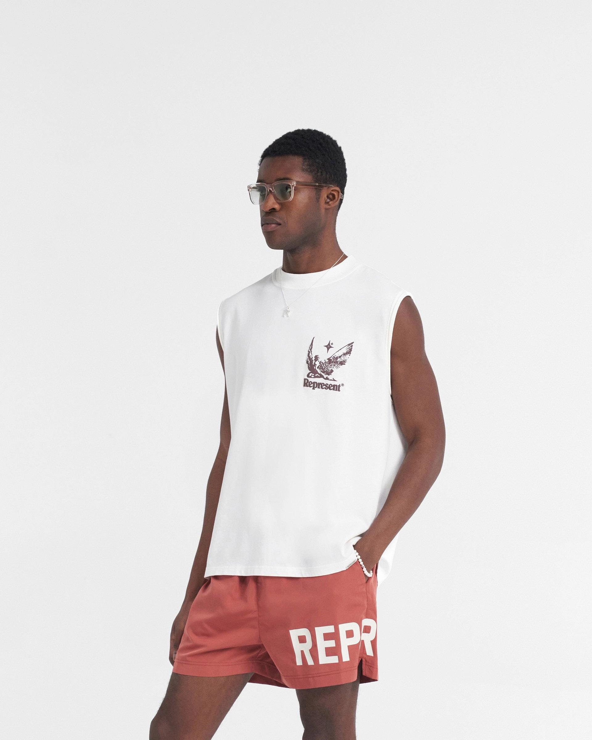 Spirits Of Summer Tank - Flat White Quick Dry Fit Eco Friendly Dye