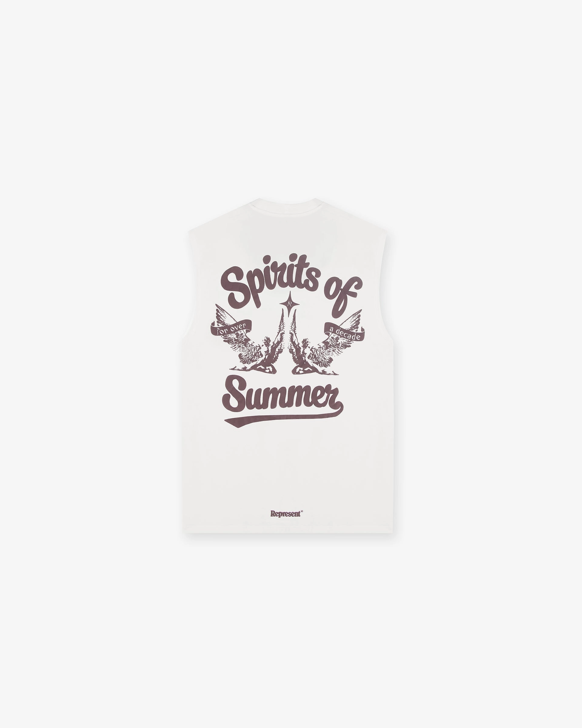 Essential Clothing High Quality Printing Spirits Of Summer Tank - Flat White