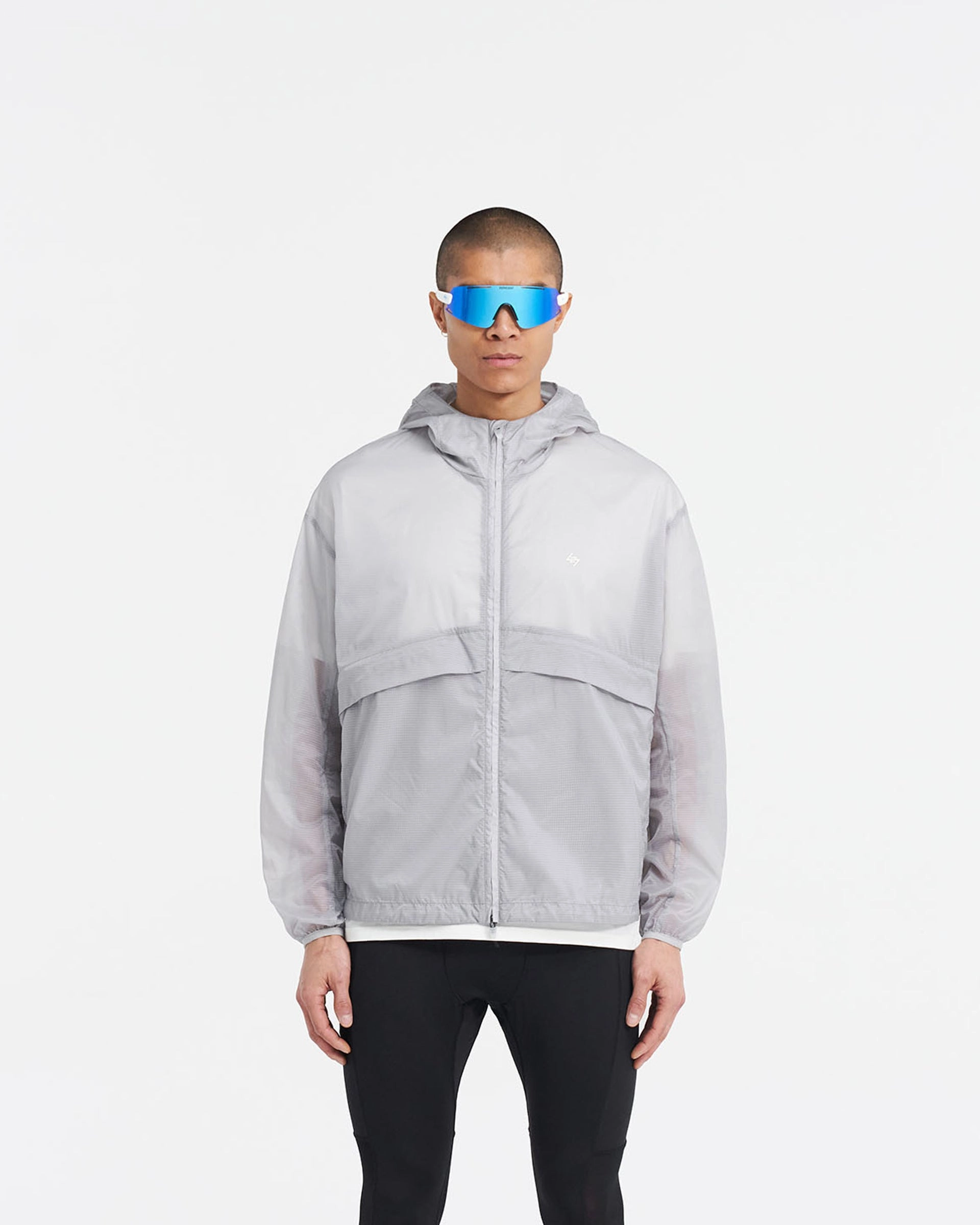 247 Hooded Training Jacket - Moonstone Chic Urban Weatherproof Seams