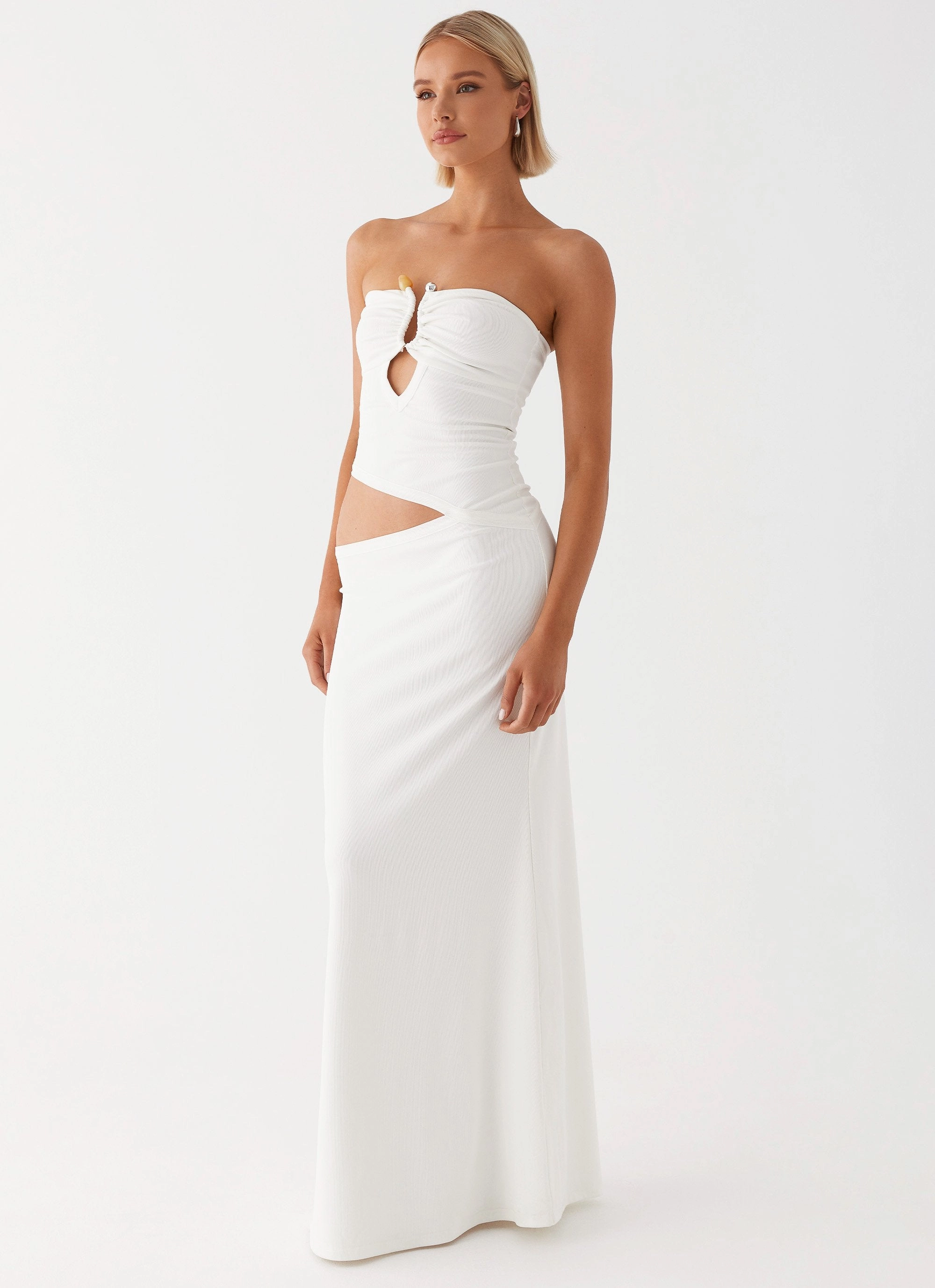 Wild Roses Maxi Dress - White All Purpose Feminine Line