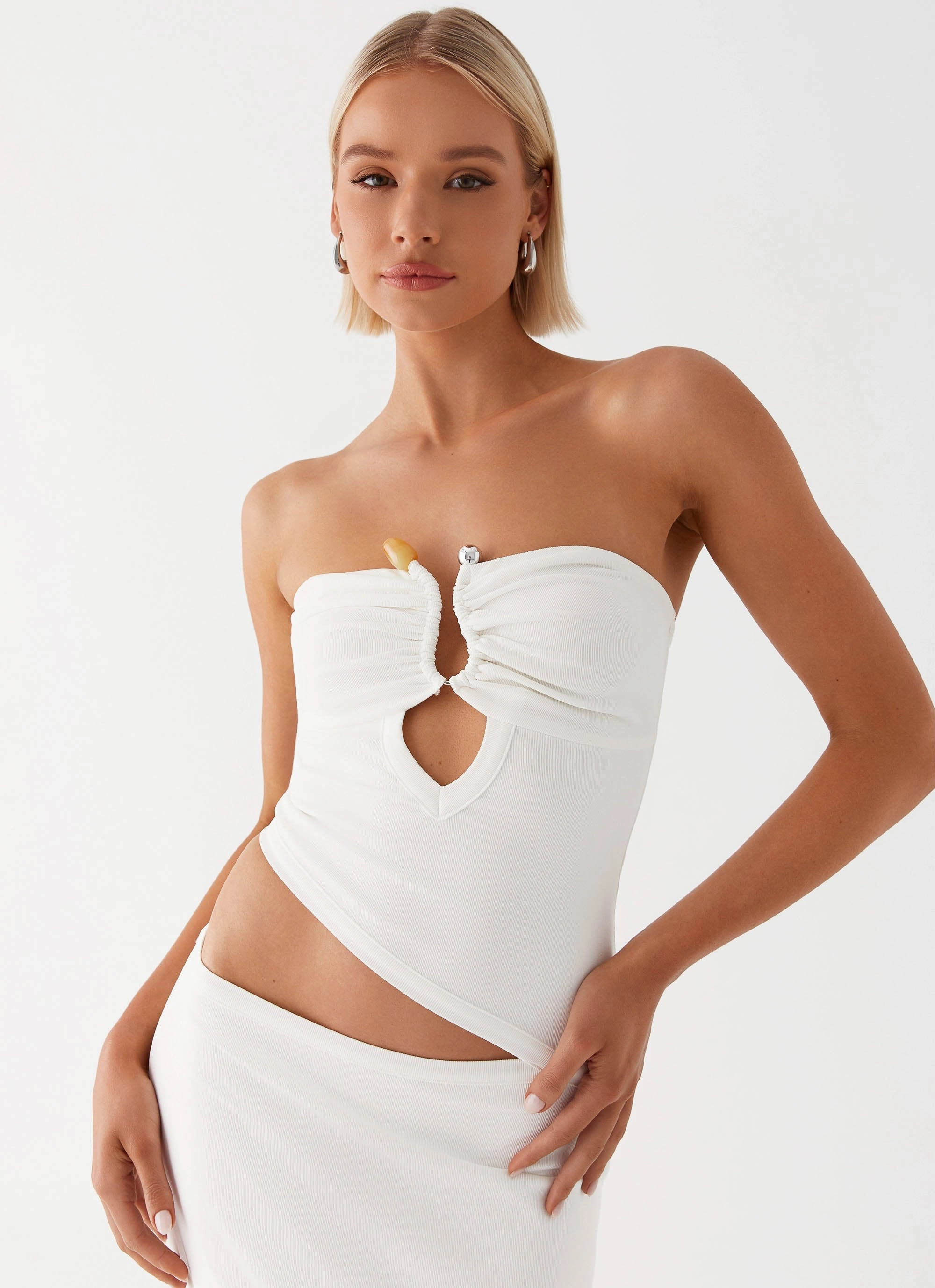 Work Ready Wild Roses Maxi Dress - White