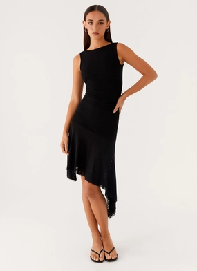Soft Appeal Winona Midi Dress - Black