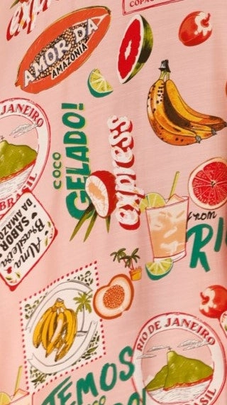 Cruise Maxi Dress - Rio Pink Fresh Tones High Hemline