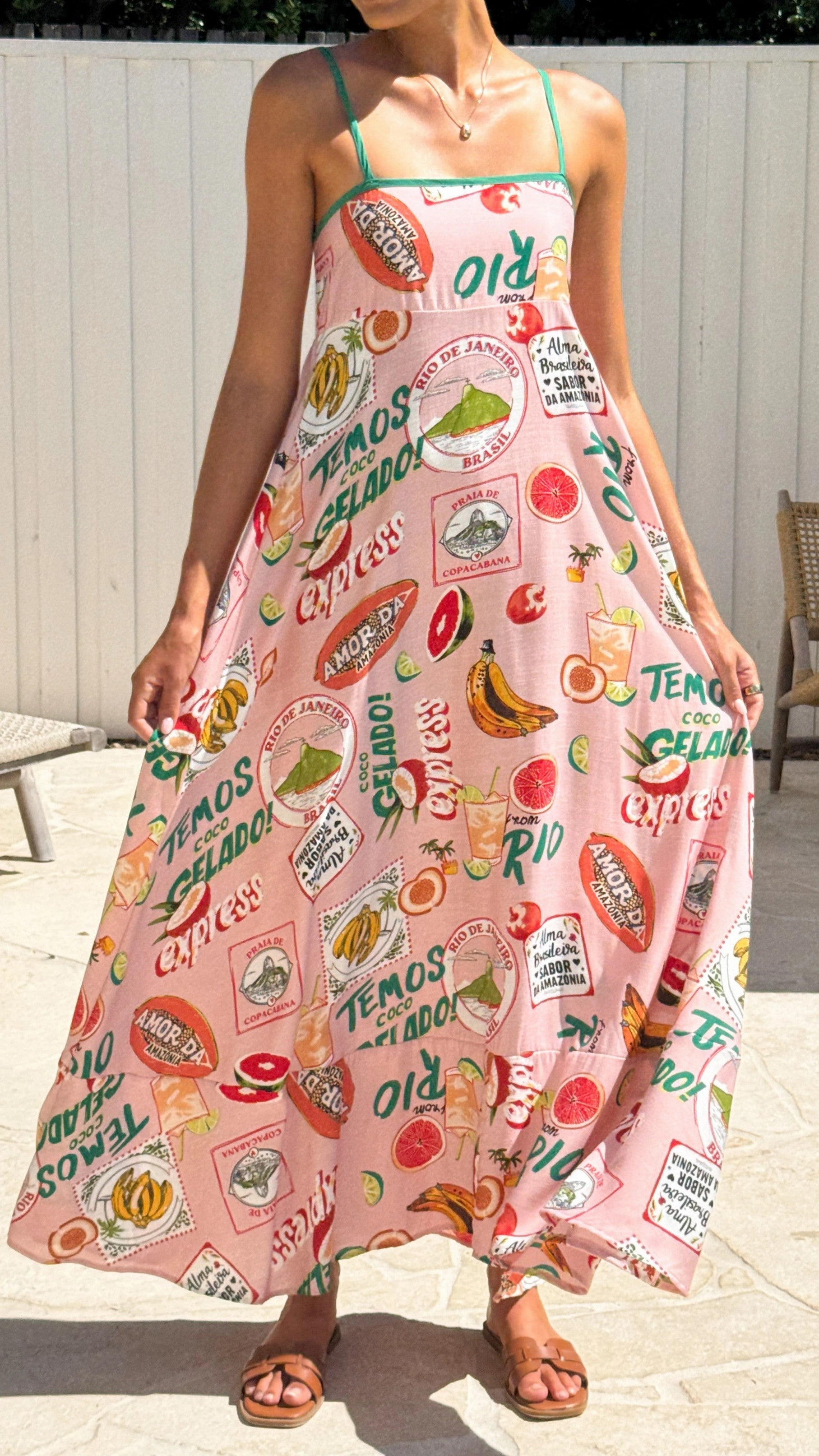 Feminine Comfort Cruise Maxi Dress - Rio Pink