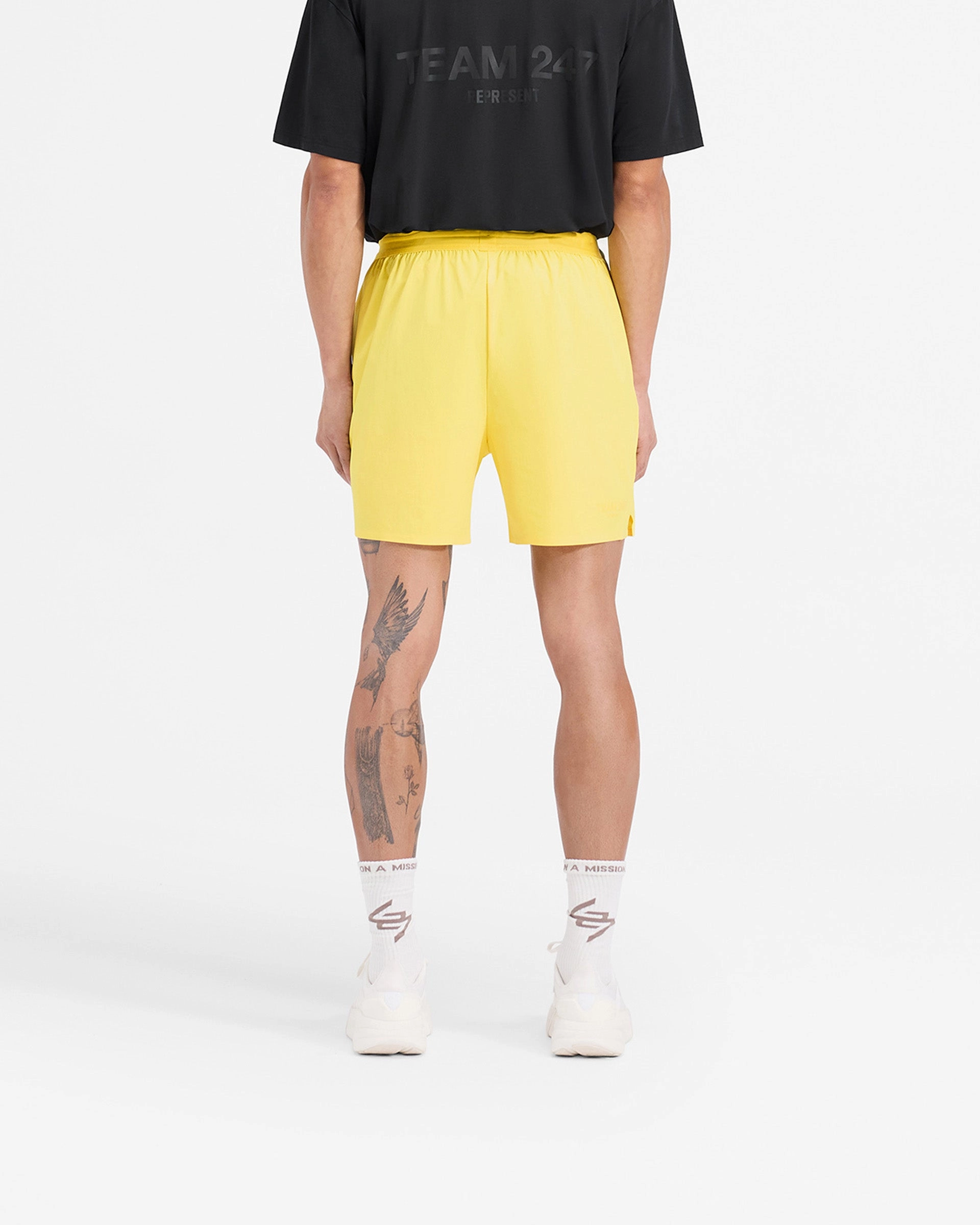 No Bulky Feel Modular Storage Design Team 247 Fused Shorts - Lemon