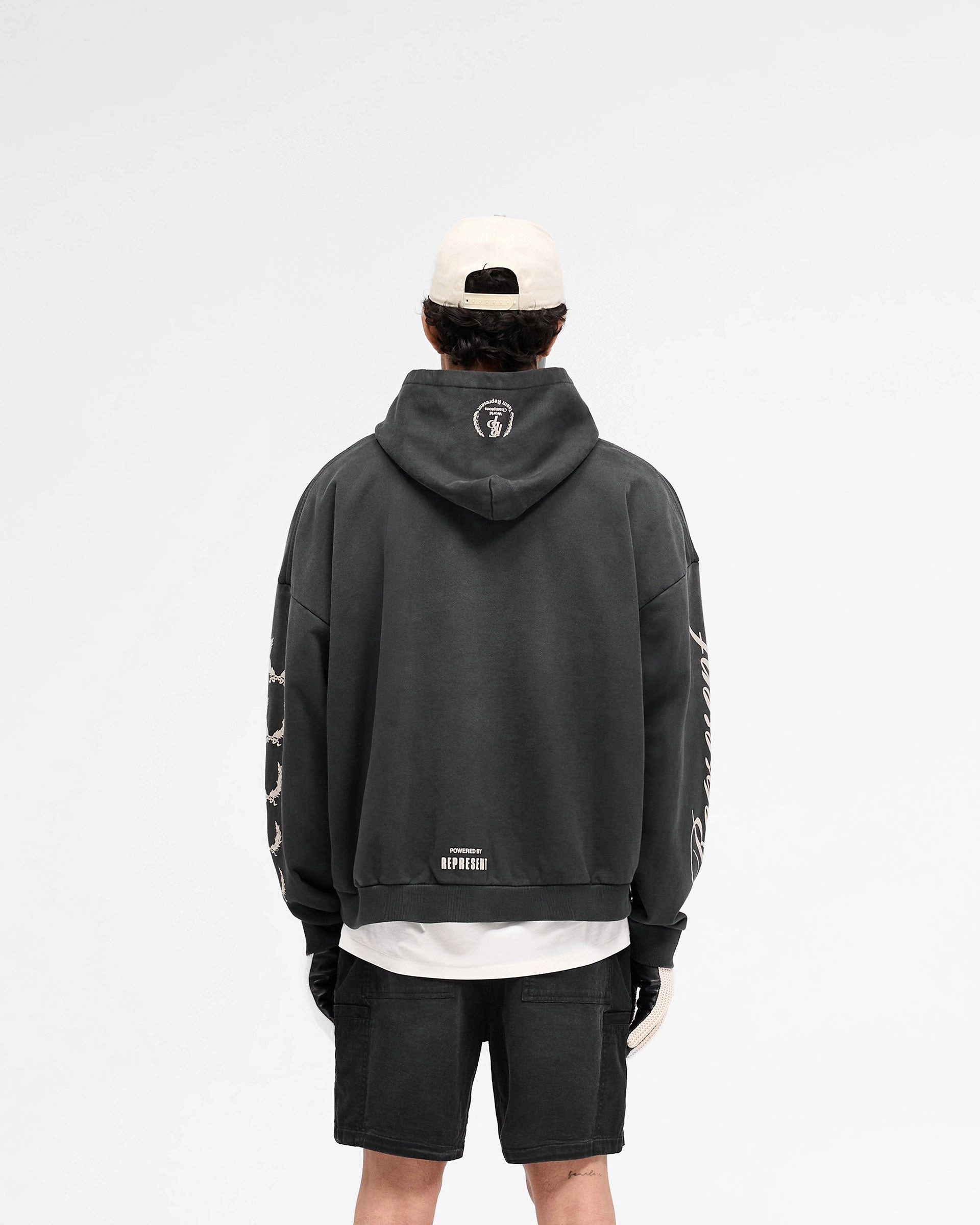 World Championship Hoodie - Stained Black Ivy League style