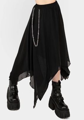 Chic Appeal Levitate Chain Detail Midi Skirt