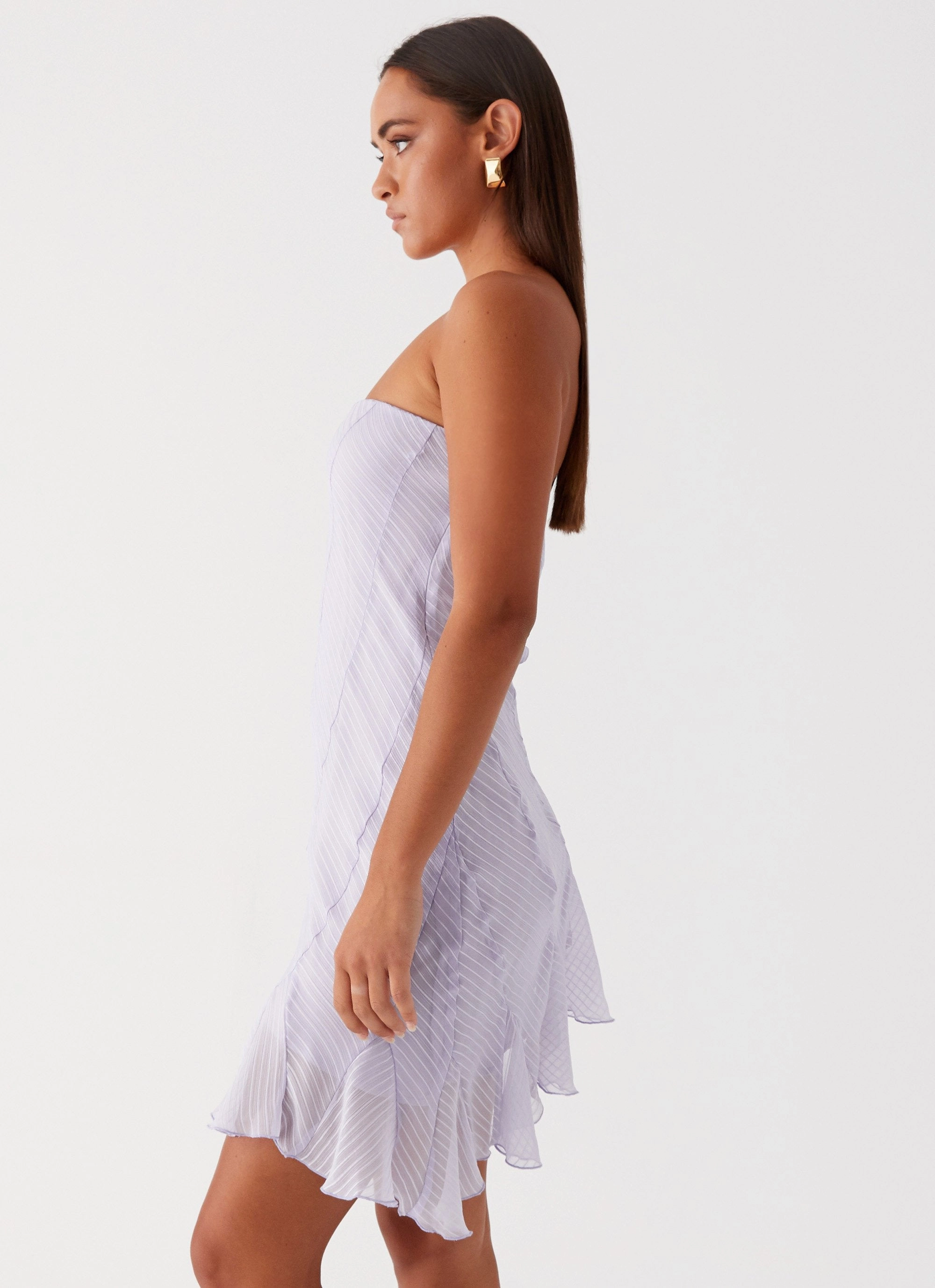 Date-Night Yolanda Mini Dress - Lavender