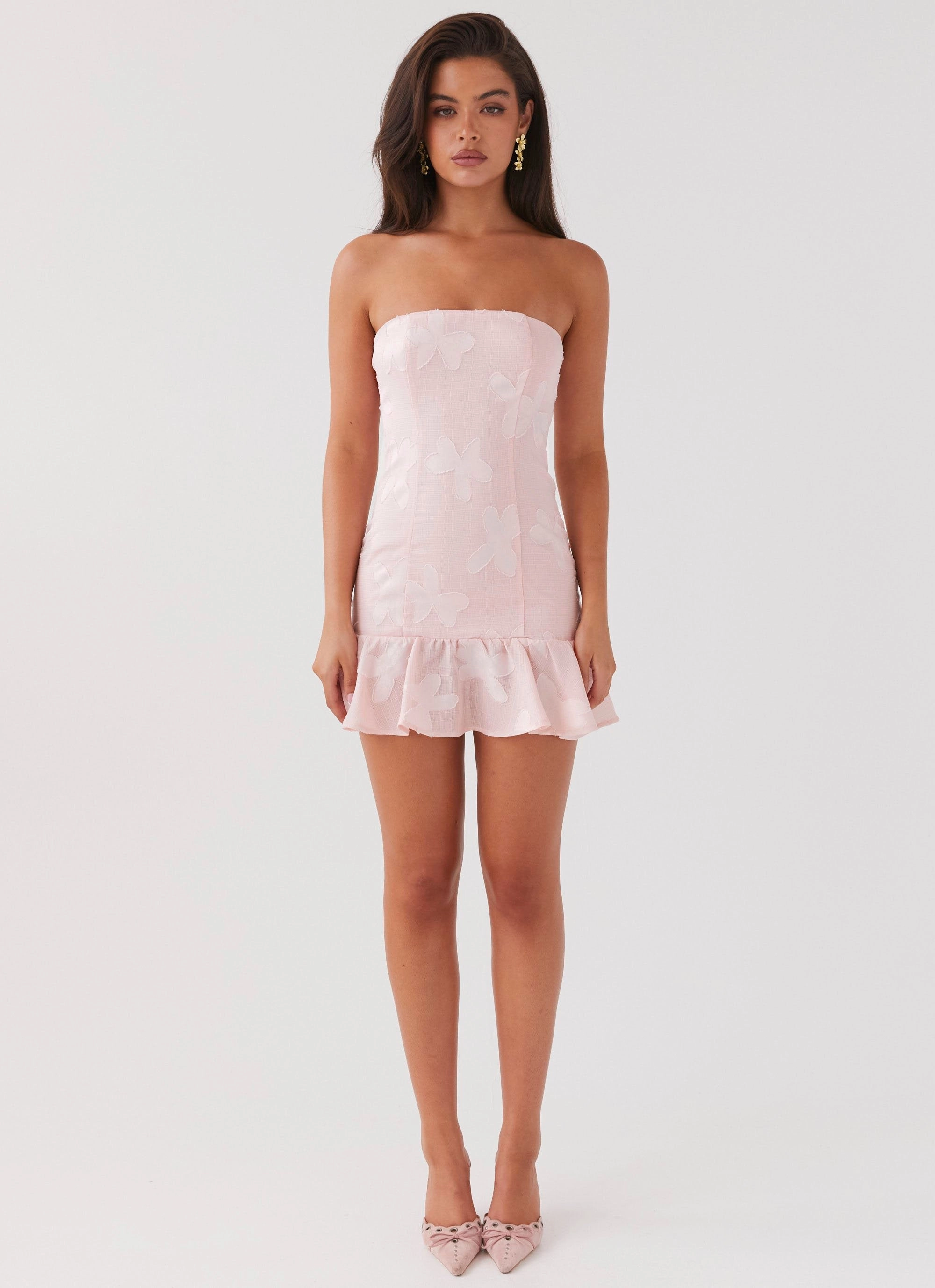 Bright Appeal Young Heart Mini Dress - Pink Petal
