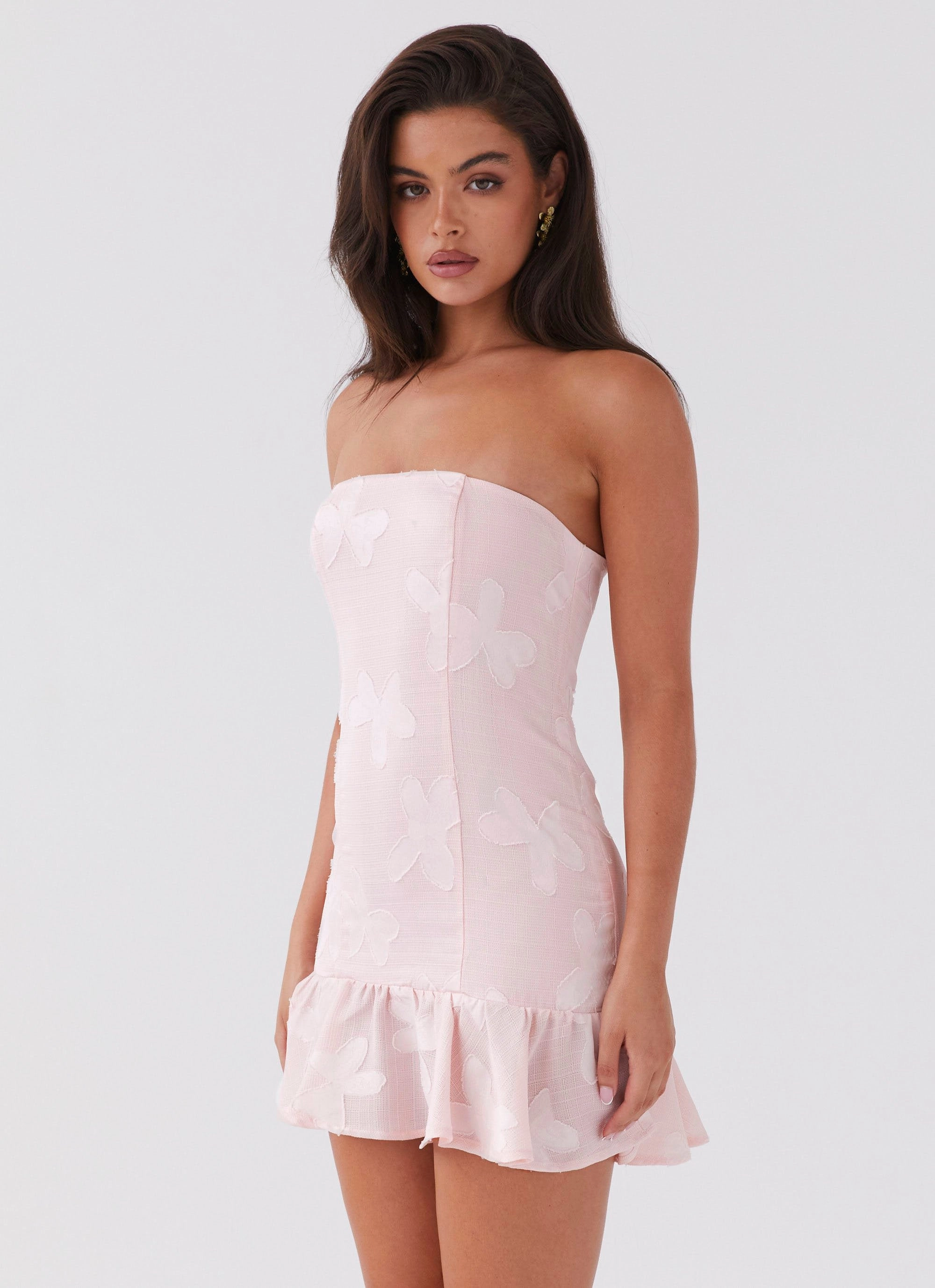 Timeless Beauty Young Heart Mini Dress - Pink Petal