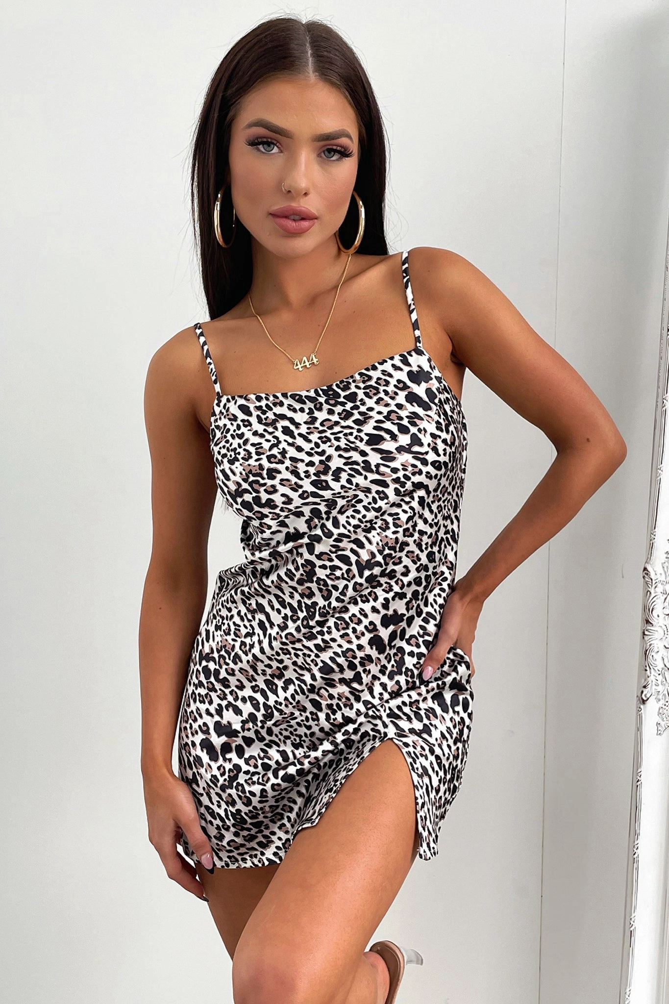 Everyday Comfort Wear Zara Dress - Silk Leopard