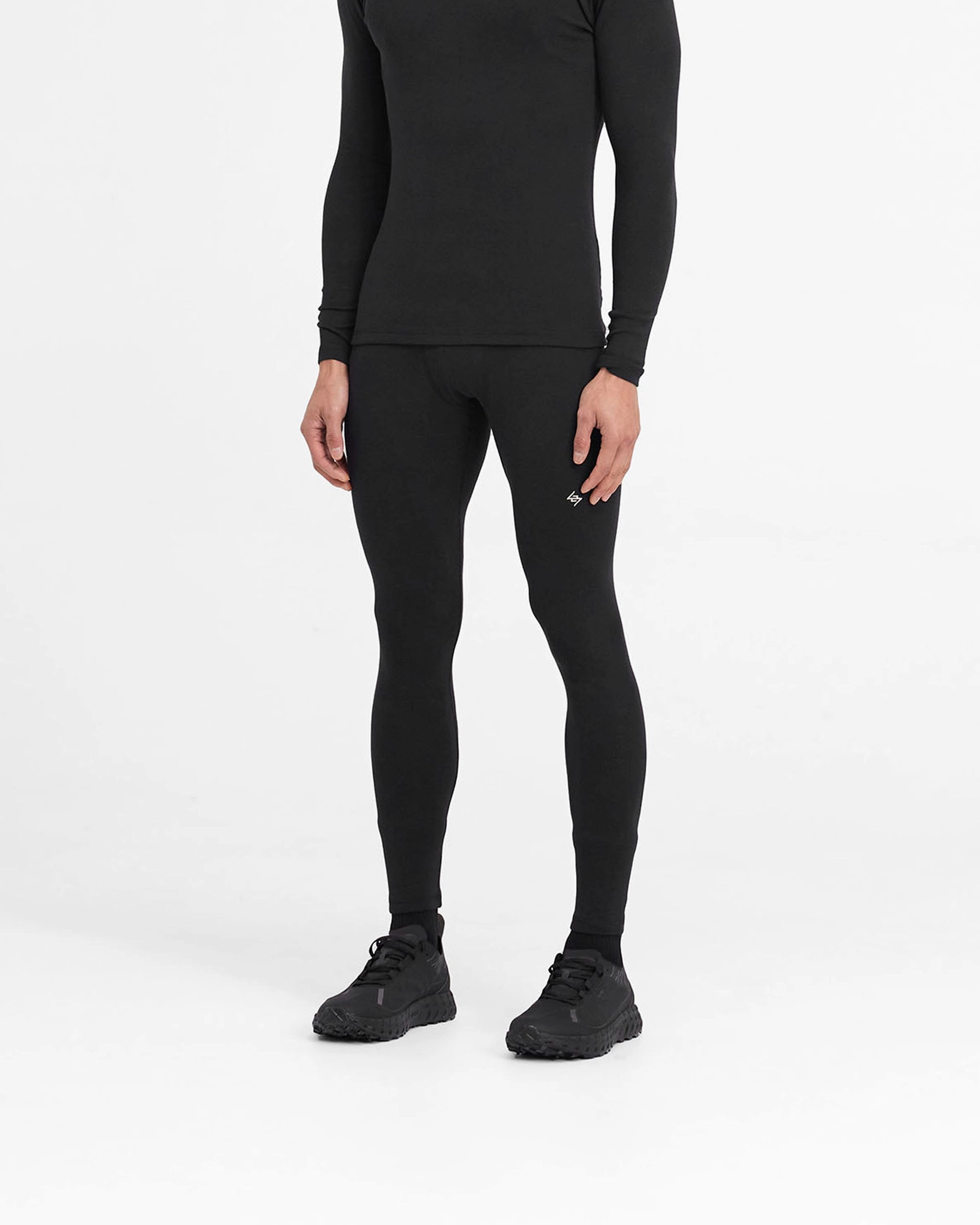 247 Ribbed Legging - Black Slim Fit Design On The Move