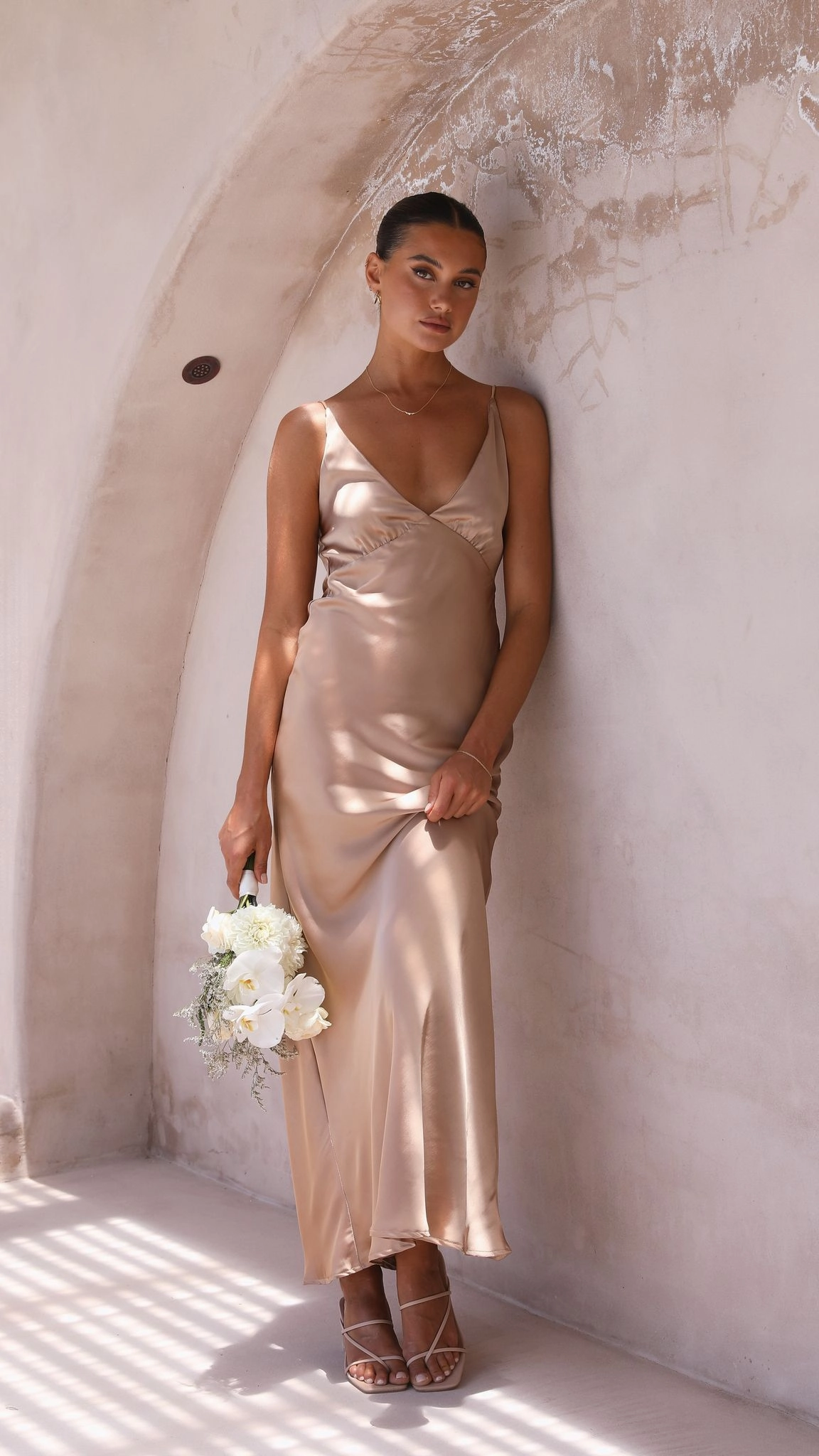 Ziah Maxi Dress - Latte Soft and Light