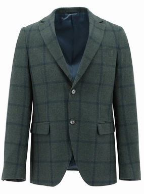 Statement Outerwear Interchangeable Liners Melrose Green Checked Sports Jacket